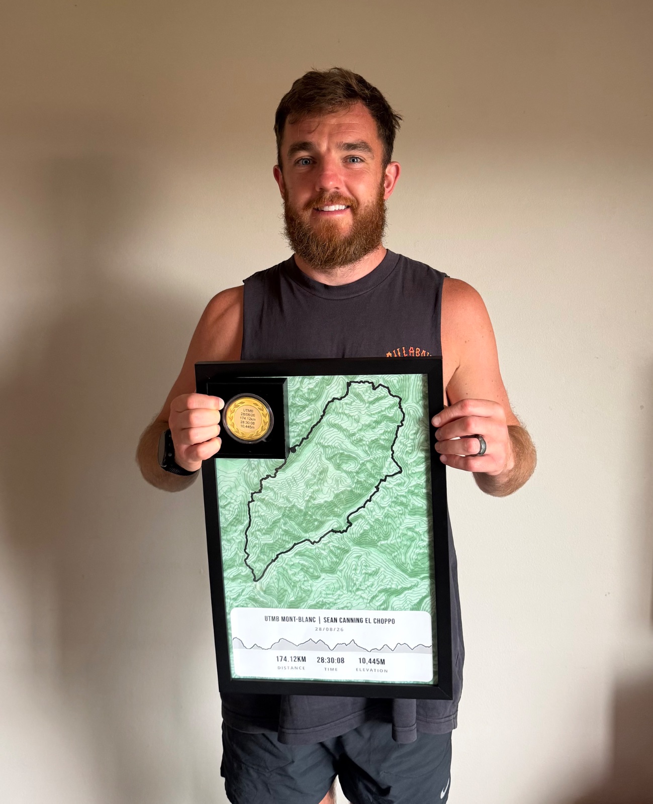 Sean's Tour du Mont Blanc print from Athlete Prints